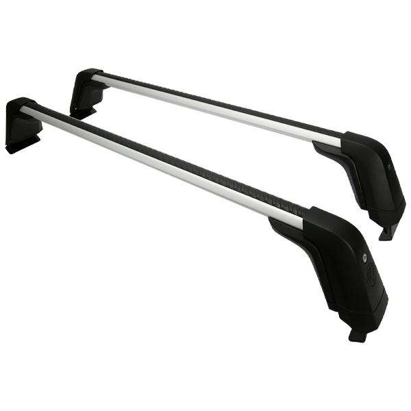  純正キャリアベース　 PEUGEOT（プジョー） 純正 TRANSVERSE ROOF BARS アルミ ルーフ