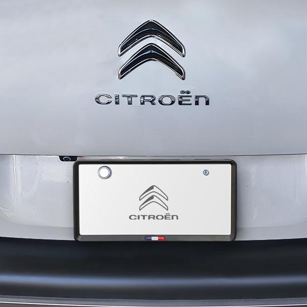 シトロエン（CITROEN） フランス国旗 ナンバープレートフレーム 前後 