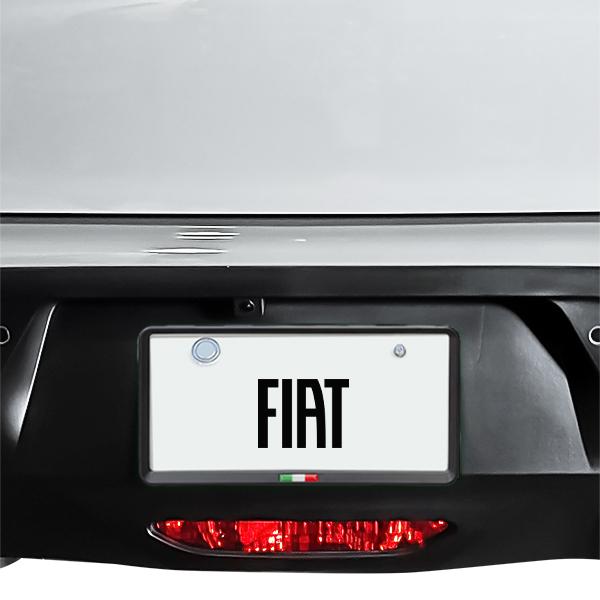 FIAT イタリア国旗 ナンバープレートフレーム ナンバーフレーム