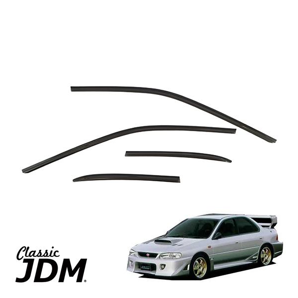 JDMクラシック正規品 スバル インプレッサ WRX GC インプレッサスポーツワゴン GF型 スモーク ドアバイザー ドアデフレクター 4点セット | 