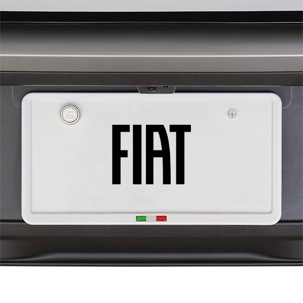 イタリア国旗 ナンバープレートフレーム 前後セット マットホワイト