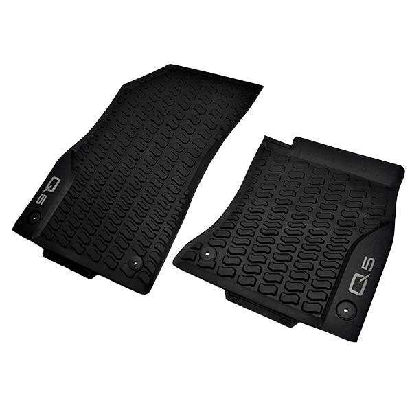 【美品】アウディ Q5 (FY) 純正フロアマット Audi（アウディ） 純正 Q5 FYD 平成29年10月〜現行 ラバー フロア