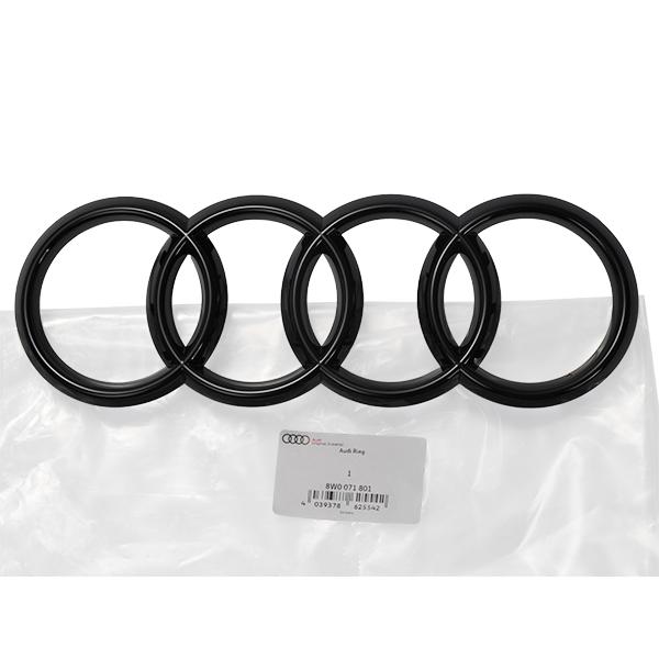 ノ*リ様 アウディ純正　クワトロスポーツ　メカニカルセット品 Audi（アウディ） 純正 グリルエンブレム グロスブラック A4 8W クーペ