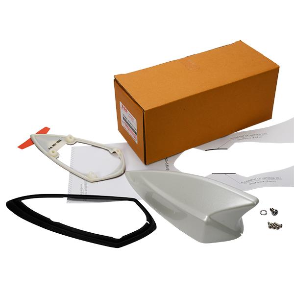 シャークアンテナ パールホワイト ホワイト PARTSTEC - パーツテック / シャークアンテナ パールホワイト