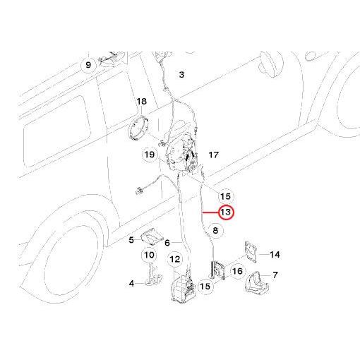 MINI（ミニ） BMW MINI 純正 R55 クラブマン ドアオープナーレバー