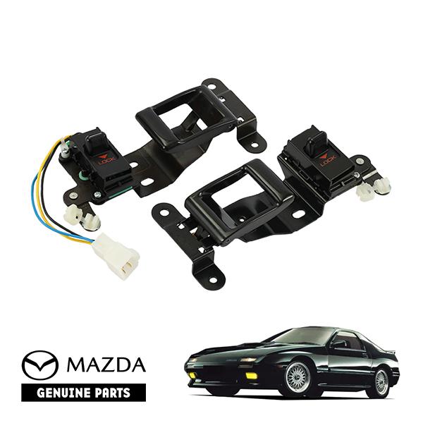マツダ　サバンナ　RX-7 FC3S 後期　純正　ドア　インナーハンドル　ロック マツダ 純正 RX-7 FC3S FC3C 85-92y ドアハンドルロックスイッチ