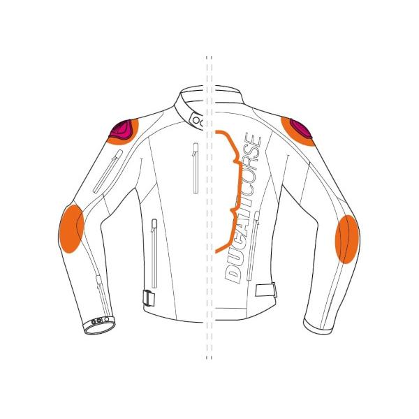 Ducati Corse tex C6ファブリックジャケット 50サイズ DUCATI（ドゥカティ） 純正 Ducati Corse Tex C6 ファブリック