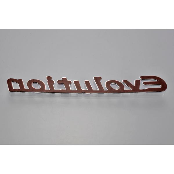ランサーエボリューション 7 エンブレム　トランクエンブレム　赤メッキ風 三菱（MITSUBISHI） ミツビシ トランク エンブレム スリーダイヤ