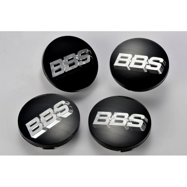 BBS ホイールキャップ 4個セット 黒 三菱（MITSUBISHI） 純正 ランサーエボリューション ランエボ BBS