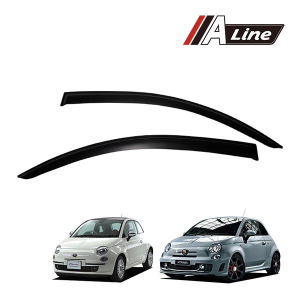 FIAT 500 ドアバイザー 左右セット FIAT（フィアット） A LINE 正規品 FIAT 500 312系 チンクエチェント