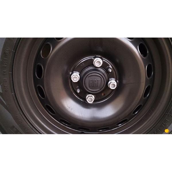 ★フィアット★FIAT★フィアット500★純正鉄14インチ★キャップ付★送料込★ ☆フィアット☆FIAT☆フィアット500☆純正鉄14インチ☆キャップ