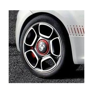 アバルト 500 純正ホイールセンターキャップ 4個セット 51820507