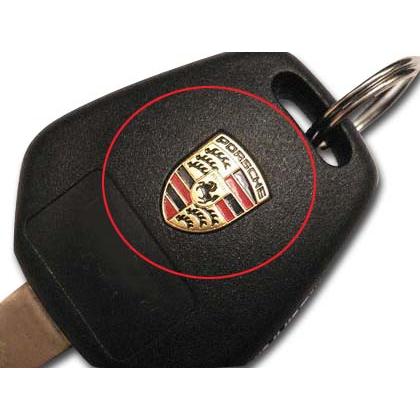 PORSCHE ポルシェ 純正 キーヘッドエンブレム カラークレスト ミニ  