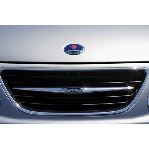 サーブ　SAAB  エンブレム SAAB SAAB／サーブ エンブレム 1枚 ホイールセンターマーク49φ 未使用