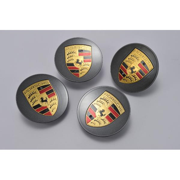 数量限定 特売 送料無料 ポルシェ 純正 Porsche パナメーラ カイエン ボクスター ケイマン 911 ホイールセンターキャップ チタングレー外径77mm X4個 気質アップ Homeofmalones Com