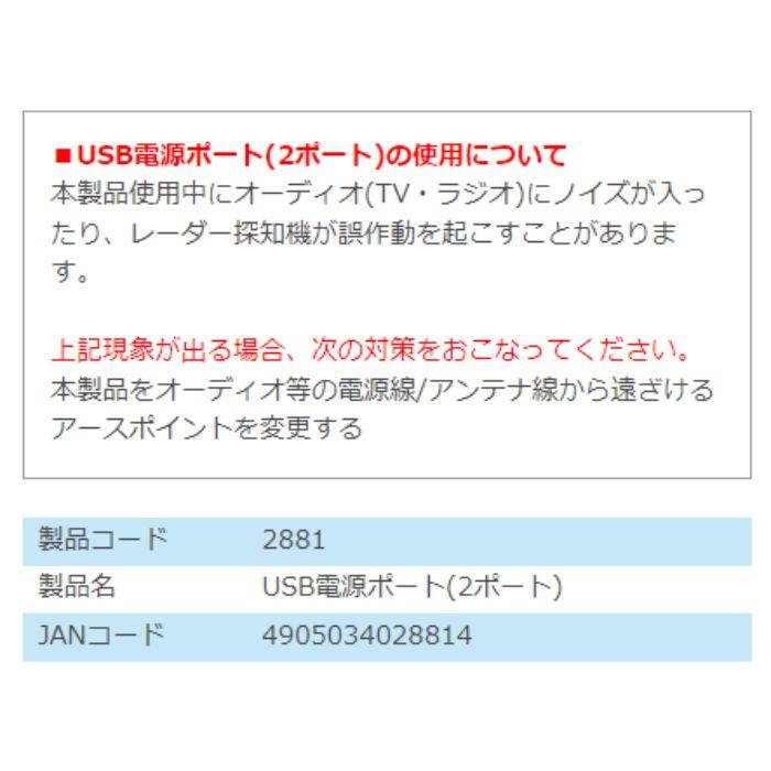 2881 USB電源ポート(2ポート) エーモン工業 USB電源ポートを使いやすい位置に設置　コンビニ受取不可 ゆうパケット発送｜autowing｜05