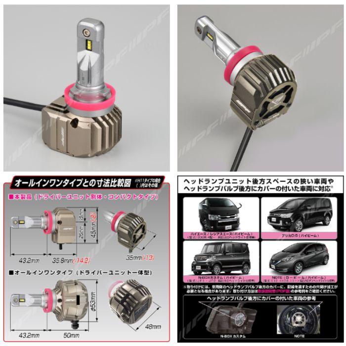 IPF F151HLB IPF LED ヘッドランプバルブ Fシリーズ コンパクト HB3/4