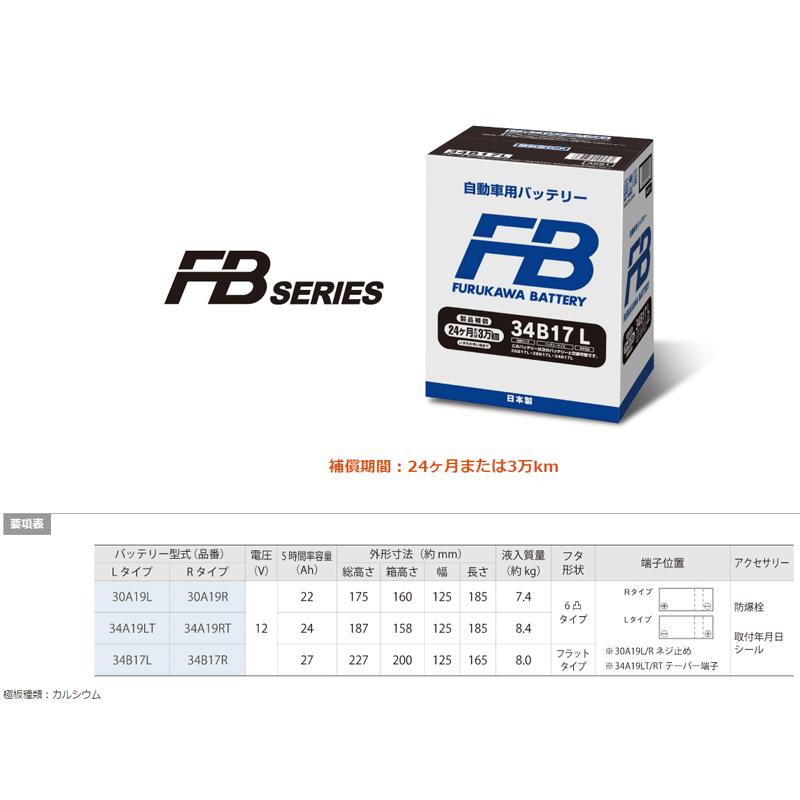 【返品交換不可】FB-30A19R 古河バッテリー FBシリーズ 他商品との同梱不可商品 コンビニ受取不可｜autowing｜02