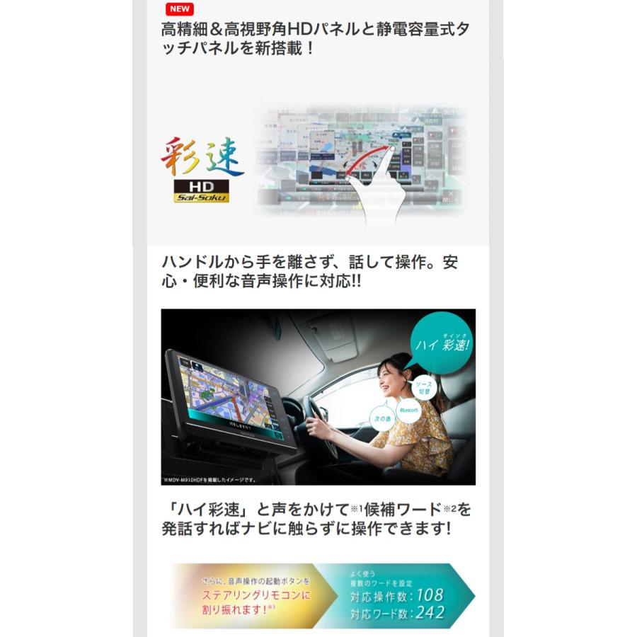 MDV-S811HDF KENWOOD ケンウッド ハイレゾ対応/専用ドライブレコーダー連携 地上デジタルTVチューナー/Bluetooth内蔵 | JVCケンウッド | 03