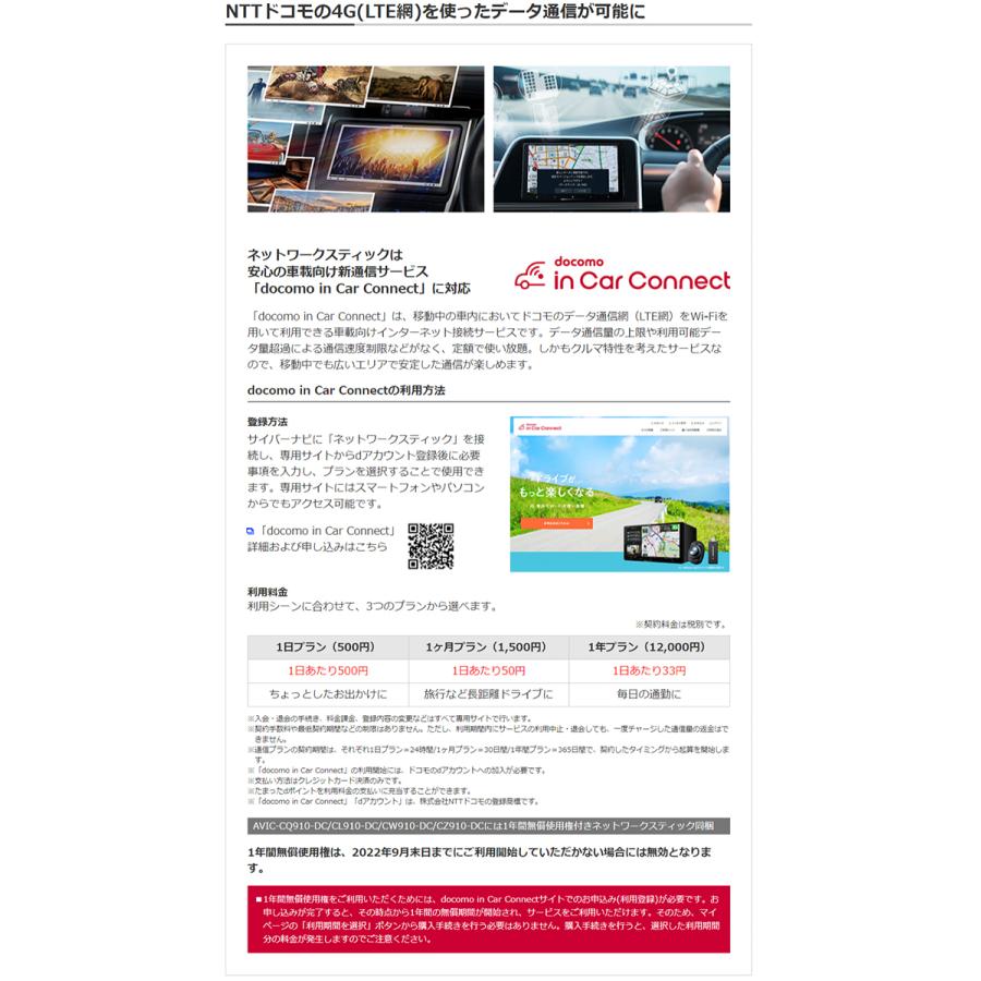 Pioneer ND-DC3 ネットワークスティック カロッツェリア 4G(LTE