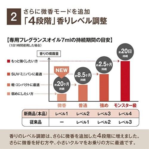 カーメイト 車用 芳香剤 ディフューザー 車載 噴霧式 フレグランス ルーノ 噴霧式フレグランスディフューザー ブラウン L10005 カー用品｜autowork｜05