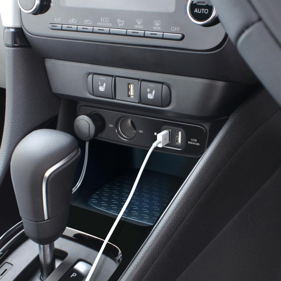 槌屋ヤック 車種専用品 トヨタ ヤリス ヤリスクロス 専用 増設ソケット