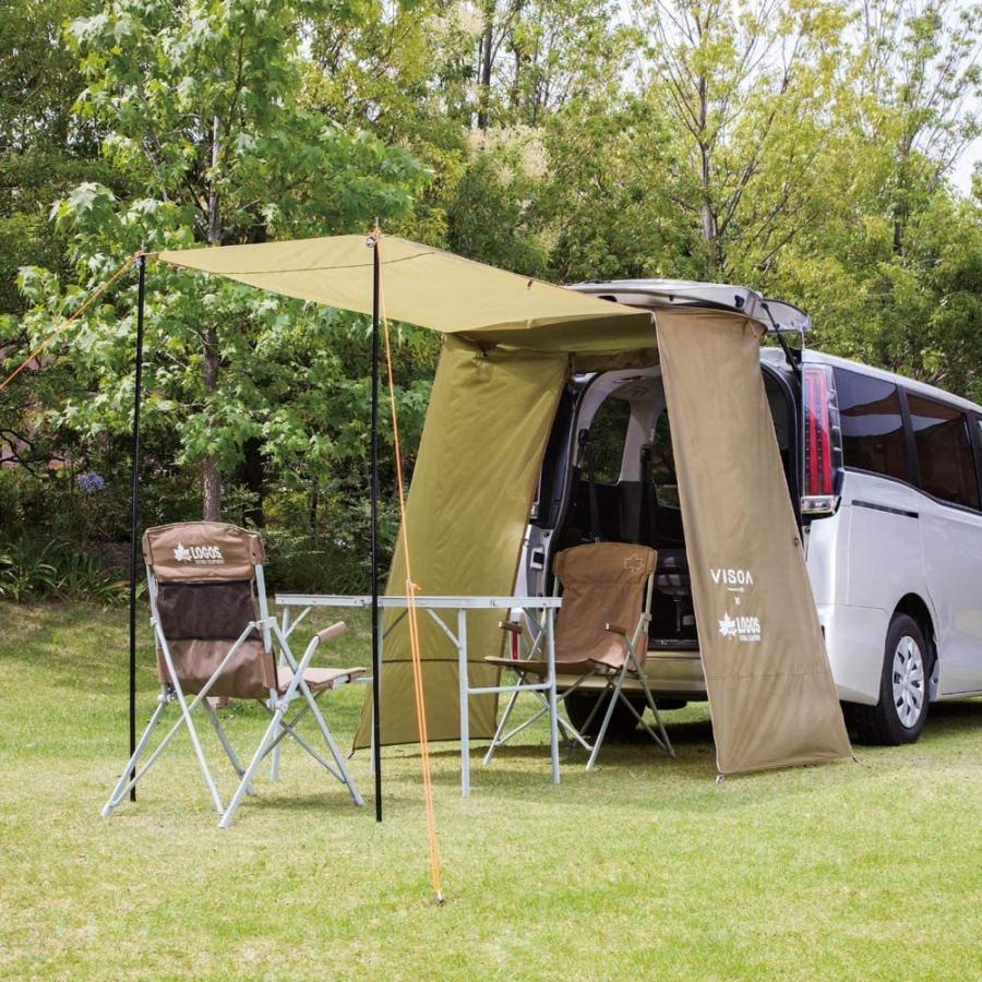 爆買 槌屋ヤック U-V1 VISOA×LOGOS カージョイントタープ : オート