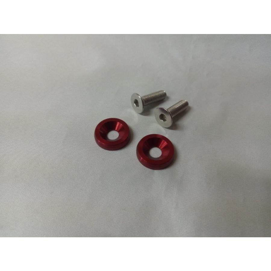 スイフト ライセンスプレートアクセントボルト 2本1セット M6x15