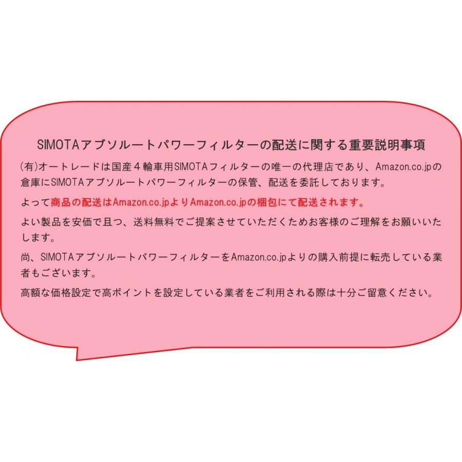 SIMOTAアブソルートパワーフィルター OMA-004 CX-5、CX-8、アテンザ、アクセラ シモタ 純正交換 エアフィルター