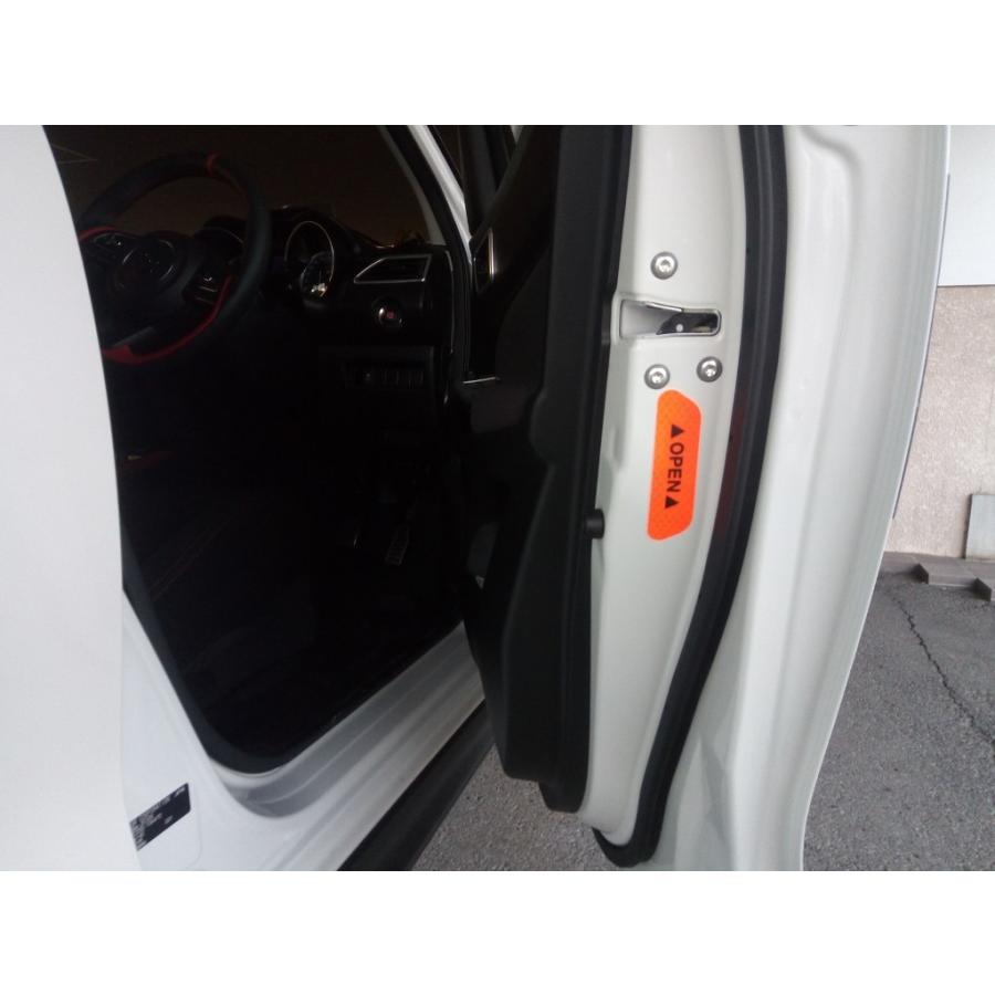 スイフト 3M製ドアオープン反射ステッカー OPEN イエロー リフレクター