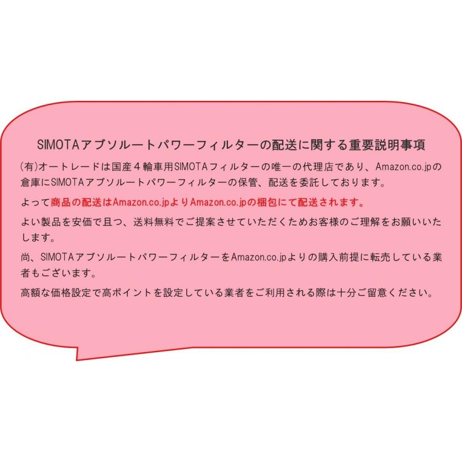 SIMOTAアブソルートパワーフィルター OS-004 ZC11S,ZC21S,ZD11S,ZD21S,ZC31S スイフト＆スイフトスポーツ　シモタ 純正交換エアフィルター｜autrade｜06