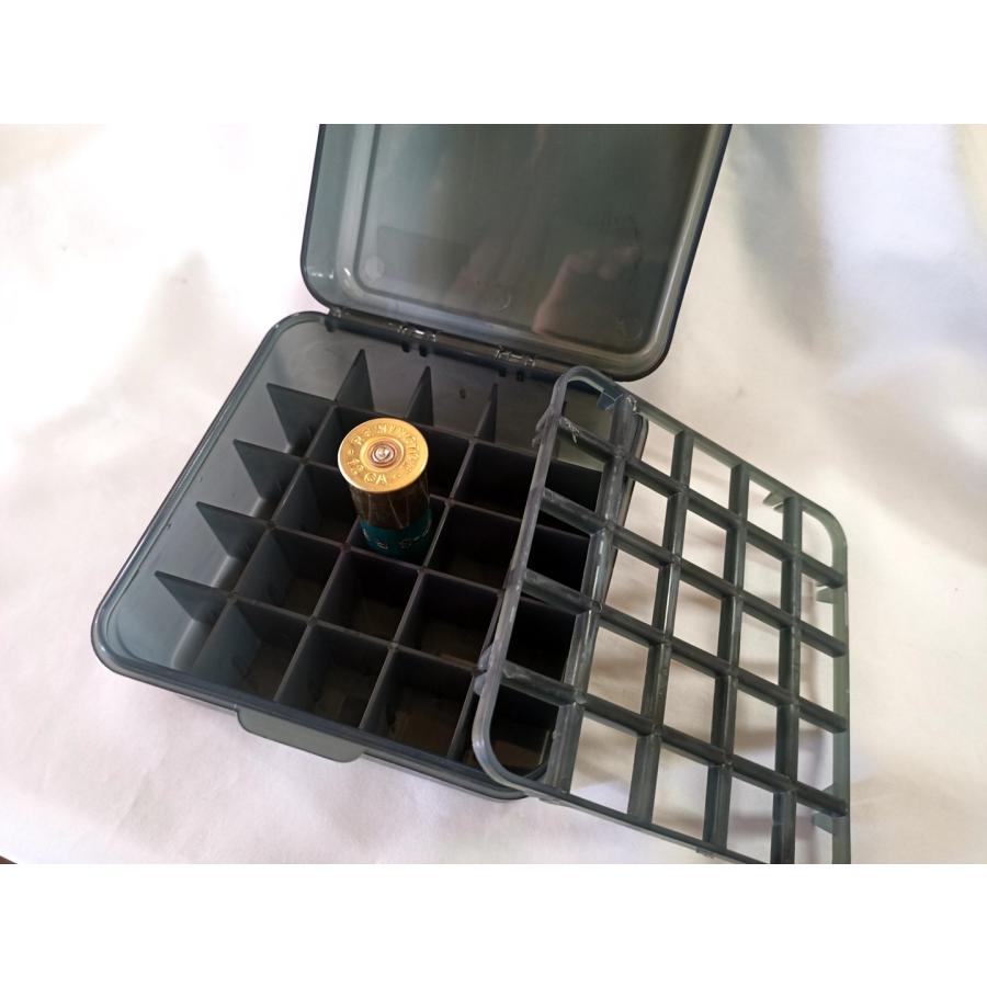 12番/20番 散弾 ショットシェルケース アモケース 25発収納 実銃 狩猟