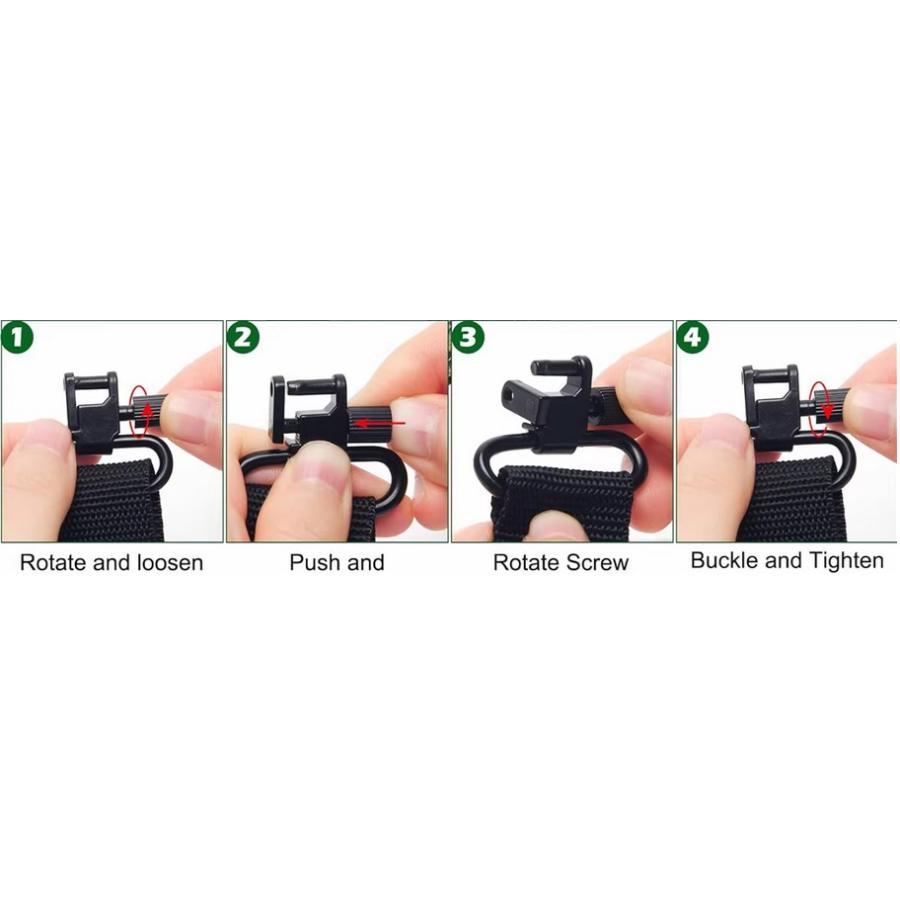 カモフラ柄ダブルライフルスリング 負管 背負いタイプのスリング 狩猟