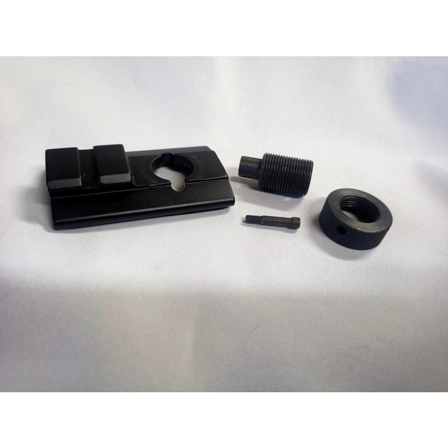 フォアエンドスイベルスタッド取付ピカティニレール 1スロット 実銃