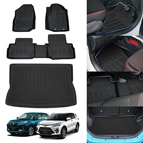 Jiooy トヨタ ライズ RAIZE ダイハツ ロッキー ROCKY フロアマット+