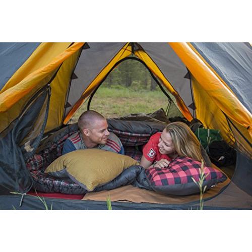 普及タイプ TETON Sports Mammoth +20F Double-Wide Sleeping Bag; Warm and Comfortable; Double Sleeping Bag Great for Family Camping; Compression Sack Included