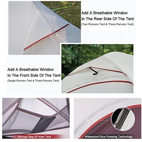 NEWNEWNaturehike テント 人用 アウトドア 二重層 超軽量 3シーズン