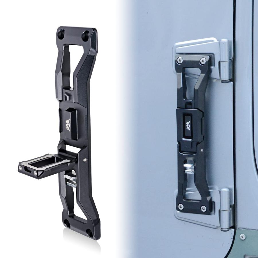 ZGAUTO JK/JL ドアヒンジステップ 栓抜きドアペダル付き ジープ 