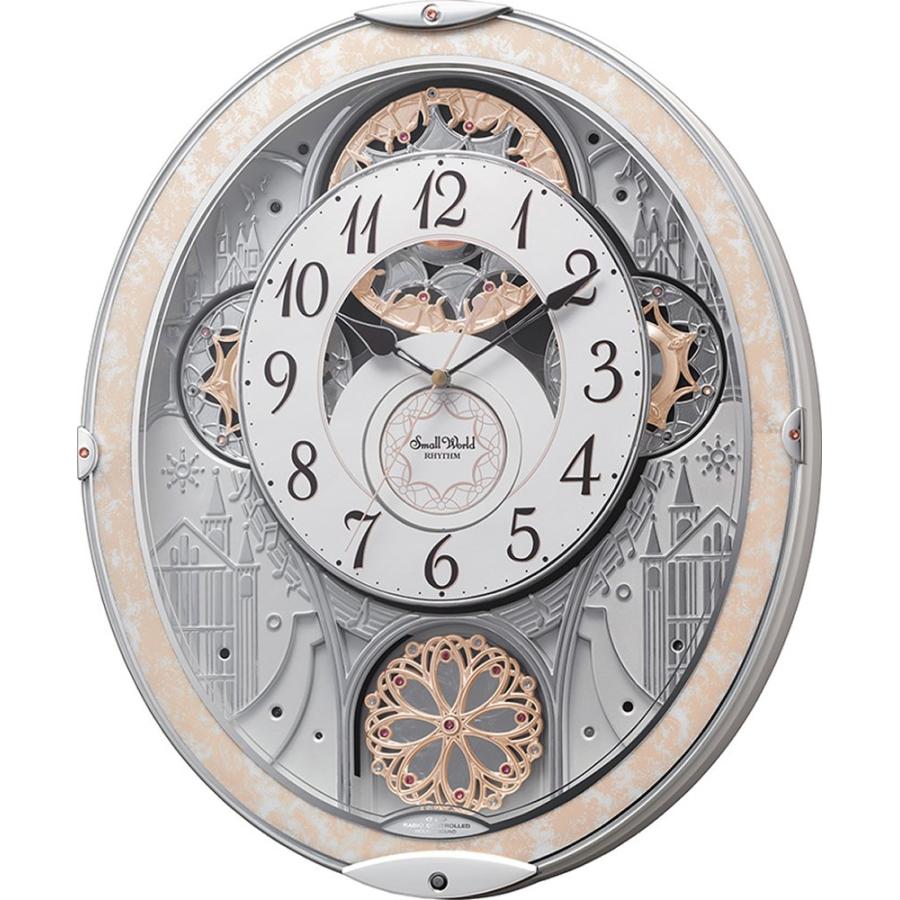 リズム(RHYTHM) 掛け時計 電波時計 からくり 48曲 リズム(RHYTHM) 掛け時計 電波時計 アナログ からくり 48曲 メロディ