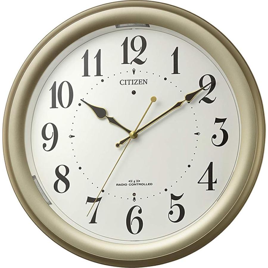 リズム(RHYTHM) シチズン 掛け時計 電波時計 暗所 自動 ライト 機能