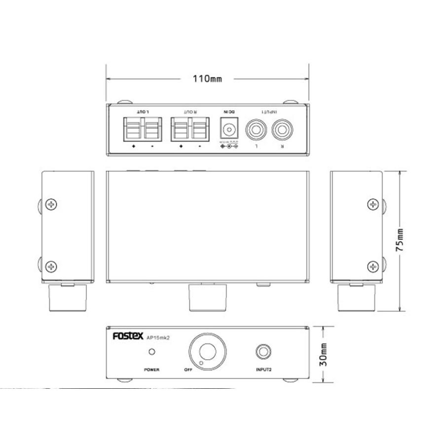 FOSTEX AP15mk2 [ フォステックス ] パーソナルプリメインアンプ