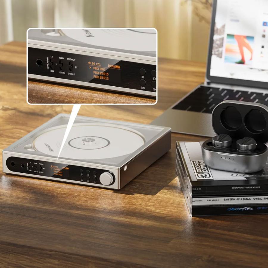 FiiO（フィーオ） DM15 R2R [FIO-DM15R-B]ブラック ポータブルCD