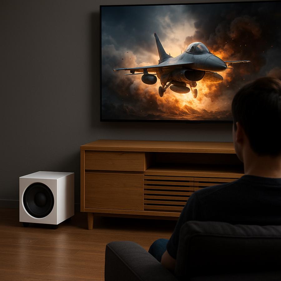 HF-SW800W Home theater Factory produced by avac [ホームシアターファクトリー] サブウーファーの画像
