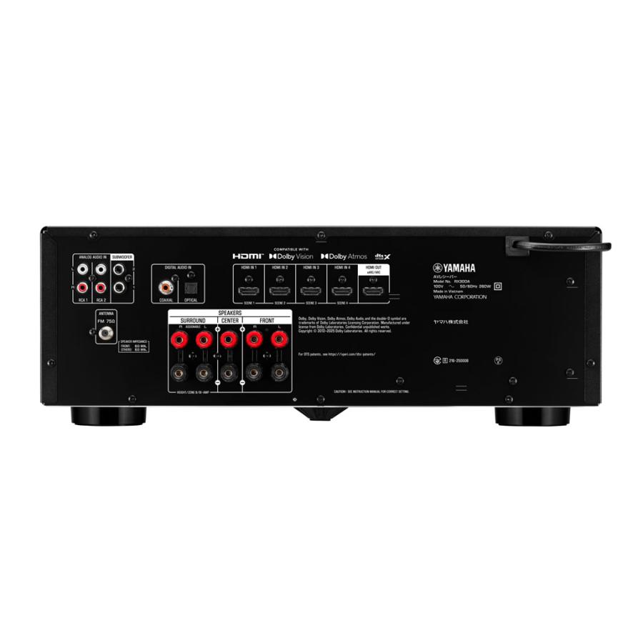 RX300A YAMAHA [ヤマハ] AVアンプ [5.1chエントリーモデル] | YAMAHA | 04