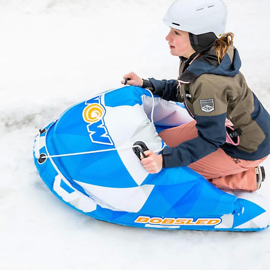 WOW（ワオ） 雪そり スノーチューブ スノーモービル ボブスレー 1人