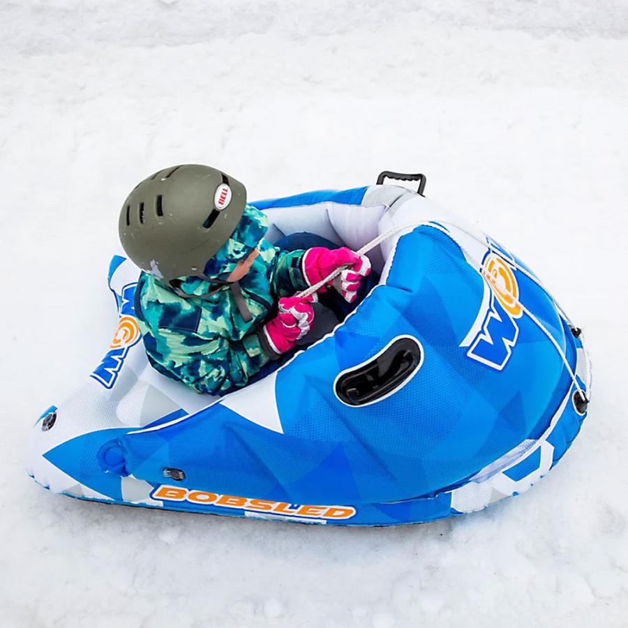 WOW（ワオ） 雪そり スノーチューブ スノーモービル ボブスレー 1人