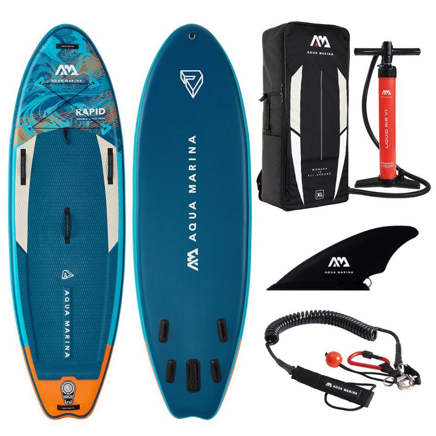 サップ sup インフレータブル スタンドアップパドルボード AQUA MARINA アクアマリーナ RACE ELITE RAPID ラピッド BT-22RP 標準セット｜avaco-selection