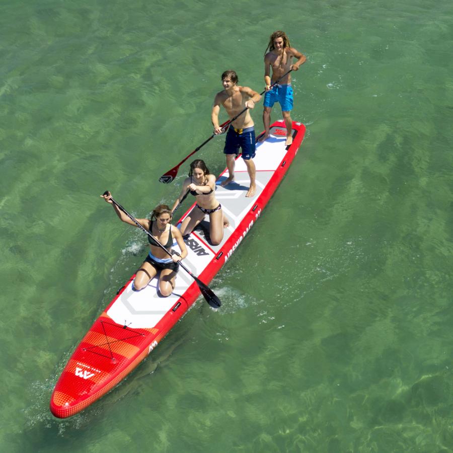 SUP 4人乗り インフレータブル スタンドアップパドルボード AQUA MARINA アクアマリーナ AIRSHIP RACE エアーシップレーの画像