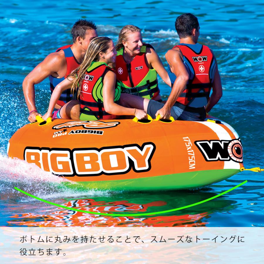 トーイングチューブ WOW (ワオ) 4人乗り ビッグボーイレーシング バナナボート 0406toy_3