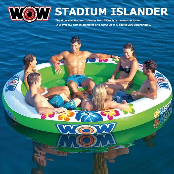 スタジアムアイランダー 6人乗り WOW ワオ 浮き輪 フローター プール フローター 6人乗り WOW スタジアムアイランダー 浮き輪 プール ワオ XUR2236271266(20195円)